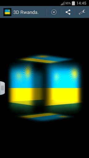 3D Rwanda Cube Flag LWP截图3