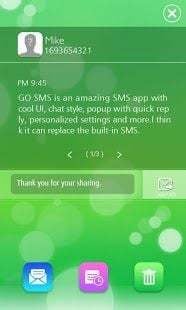 GO SMS Pro OS7 Popup ThemeEX截图5