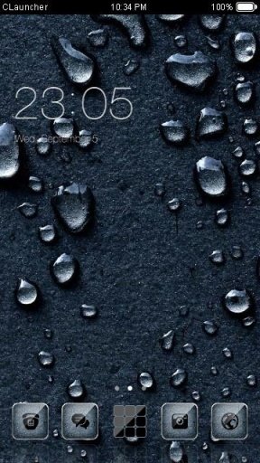 Water Drops C Launcher Theme截图2