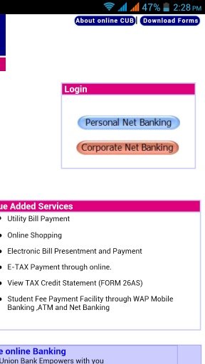 CUB Online Banking截图1