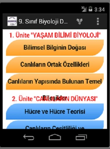 10.Sınıf Biyoloji Ders Notları截图4