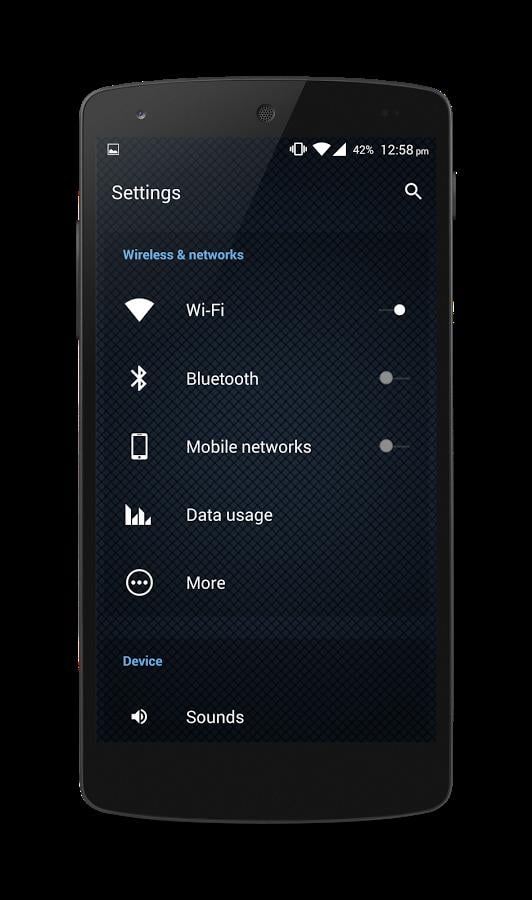 Blue Pattern CM12 Theme截图4