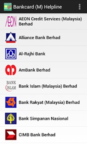 Bankcard (M) Helpline截图3