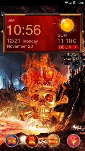 Skeletons Hola Launcher Theme截图1