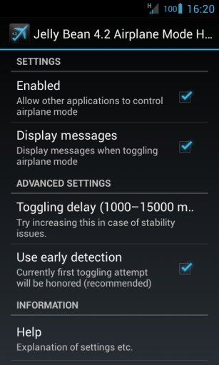 Jelly Bean 4.2 Airplane Mode Helper截图3