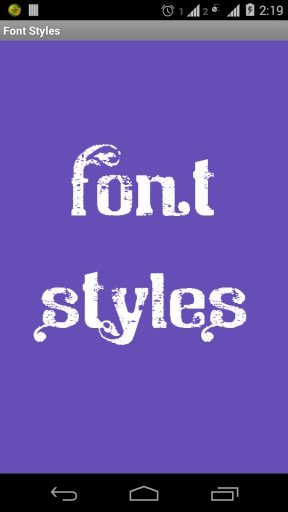 Font Styles截图2