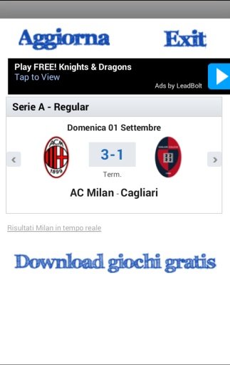 Diretta_Milan截图2