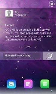 GO SMS Pro OS7 Popup ThemeEX截图6