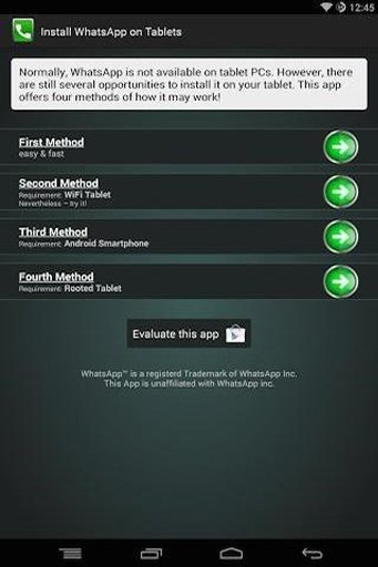 Installing Whatsapp for Tablet截图2