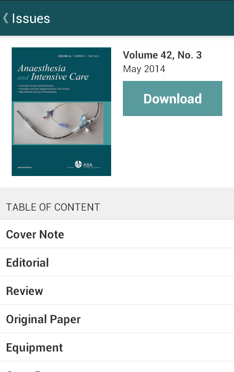 Anaesthesia & Intensive Care截图2