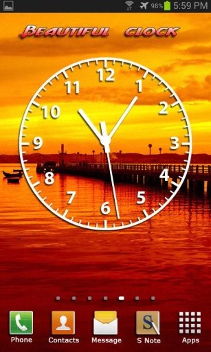 Sunset Clock Wallpaper截图3