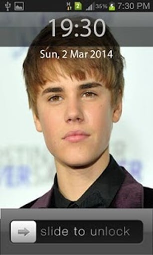 Justin Bieber iOS Lock Screen截图3