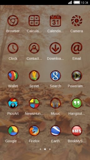 Autumn Trees C Launcher Theme截图3