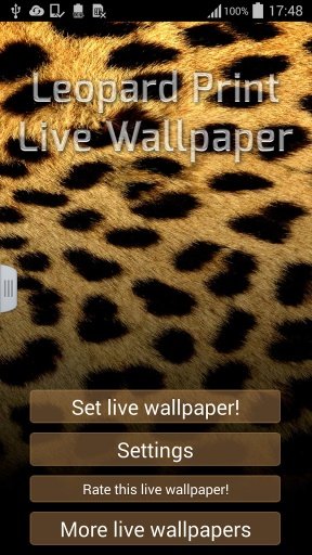 Leopard Print Live Wallpaper截图2