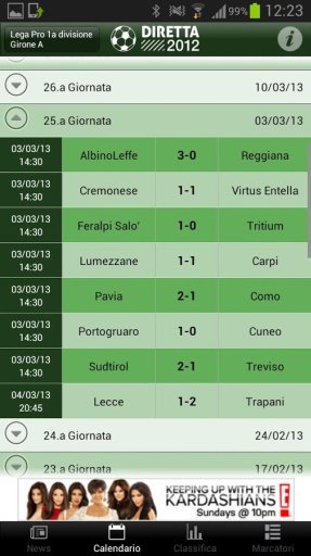 Diretta Lega Pro e Serie D截图4