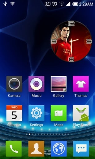 Steven Gerrard Clock Widget截图1