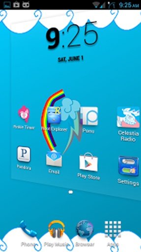 Rainbow Dash Themed LWP截图3