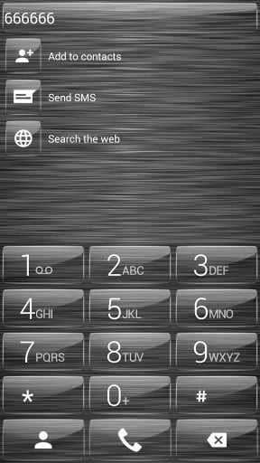 Dialer theme Brushed Glass截图1