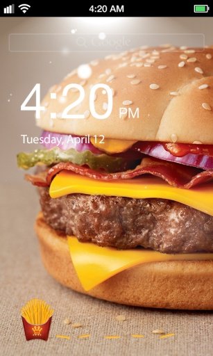 Delicious Fries Lock Screen截图2