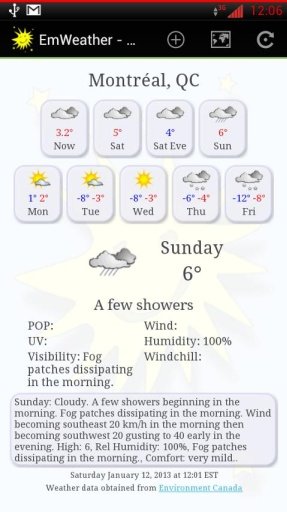 Canadian Weather截图5