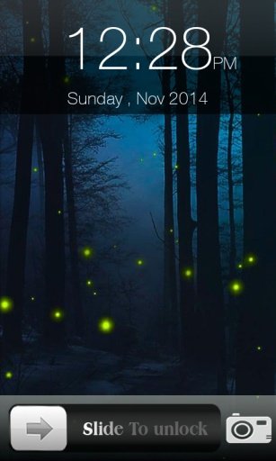 Fireflies Screen Lock截图2