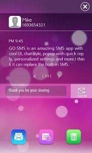 GO SMS Pro OS7 Popup ThemeEX截图4