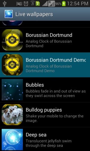 Borussia Live Wallpaper Demo截图5