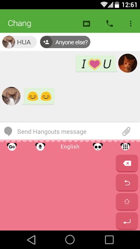 Panda GO Keyboard Emoji Theme截图1