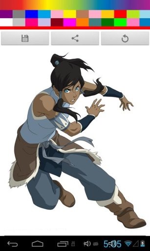 Korra Coloring Game For Kids截图2