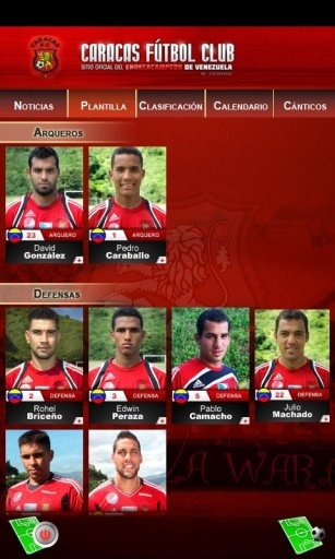 Caracas FC para Premium Phones截图3