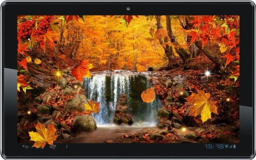 Waterfall Autumn livewallpaper截图2