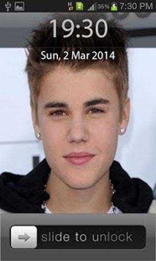 Justin Bieber iOS Lock Screen截图4