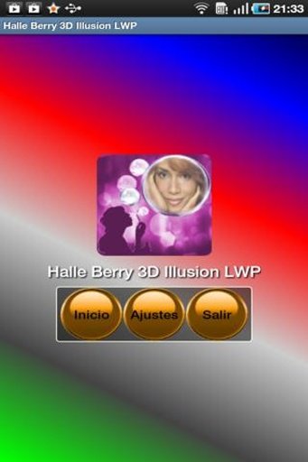 Halle Berry 3D Illusion LWP截图2