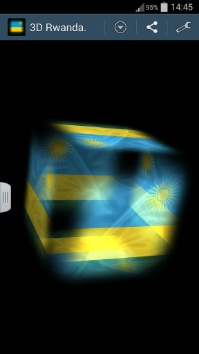 3D Rwanda Cube Flag LWP截图1