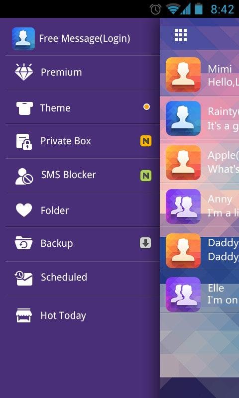 GO SMS Pro Masec Theme EX截图7