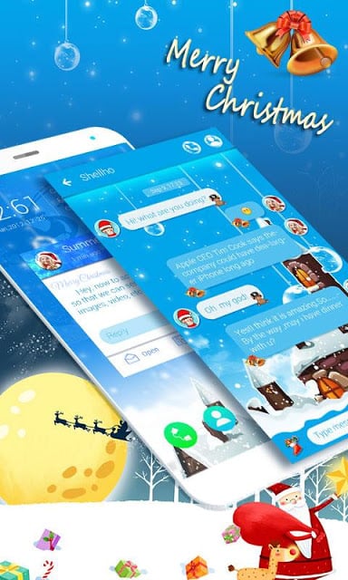 (FREE)GO SMS CHRISTMAS THEME截图5