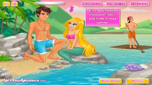 Mermaid Kiss Game截图6