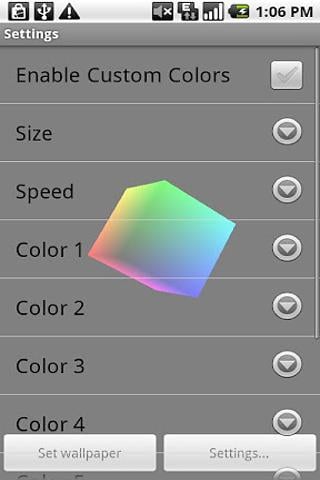 3D Cube Live Wallpaper截图4