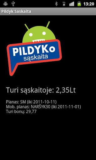 Pildyk Saskaita截图1