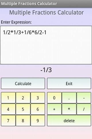 多分数计算器截图1