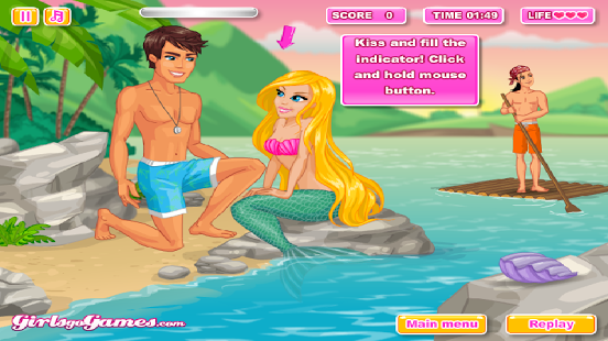 Mermaid Kiss Game截图2