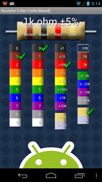 S2 Resistor Color Code截图4