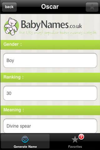 Baby Name Generator截图1