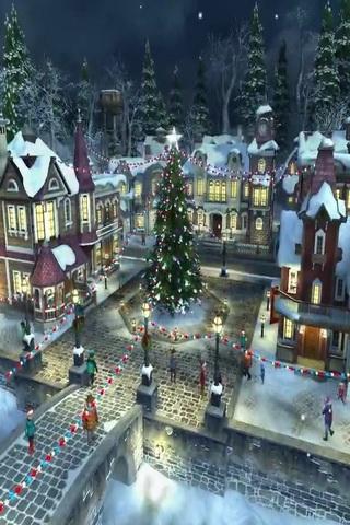 Snow Village HD Live Wallpaper截图2