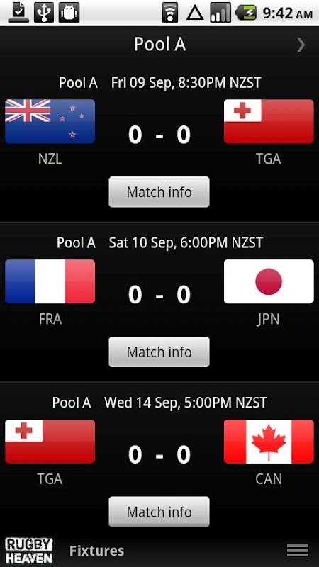 Rugby Heaven RWC 2011截图1