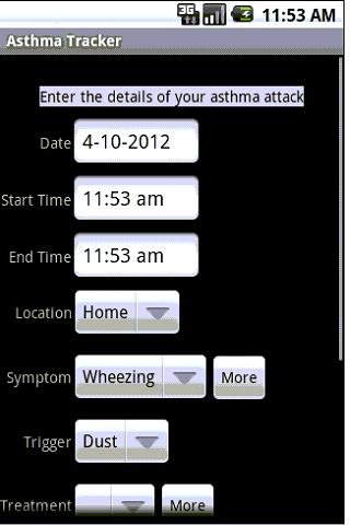 Asthma Tracker &amp; Log (free)截图4