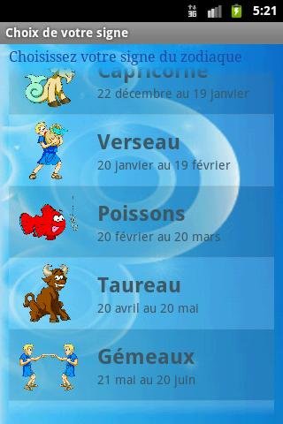 Horoscope fran&ccedil;ais截图1