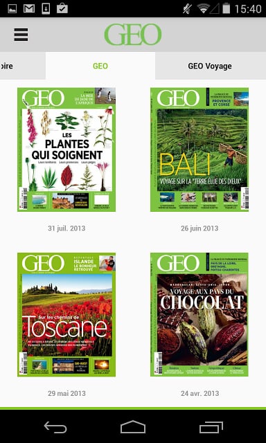 Le monde de GEO magazine截图10