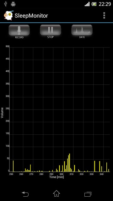 Sleep Monitor いびきグラフ化截图1