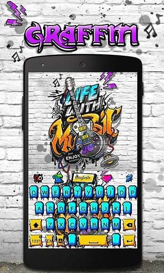 Graffiti GO Keyboard Theme截图4